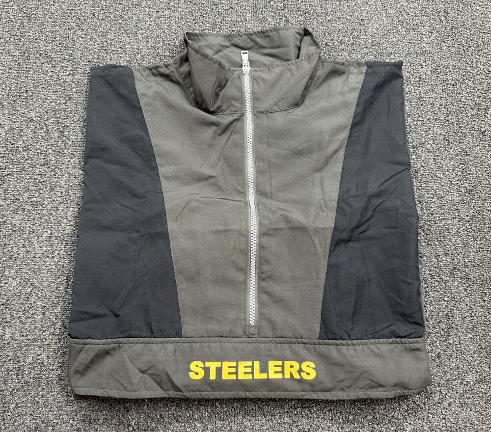 Ladies Football NFL Pittsburgh Steelers Packable 1/2 Zip Jacket Size XXL